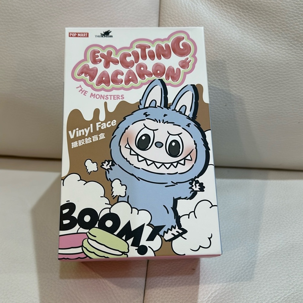 NIB Labubu Exciting Macaron - SESAME BEAN - Vinyl Plush Pendant POP MART - Picture 4 of 13